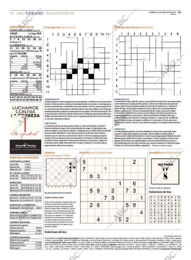 ABC MADRID 12-08-2016 página 74