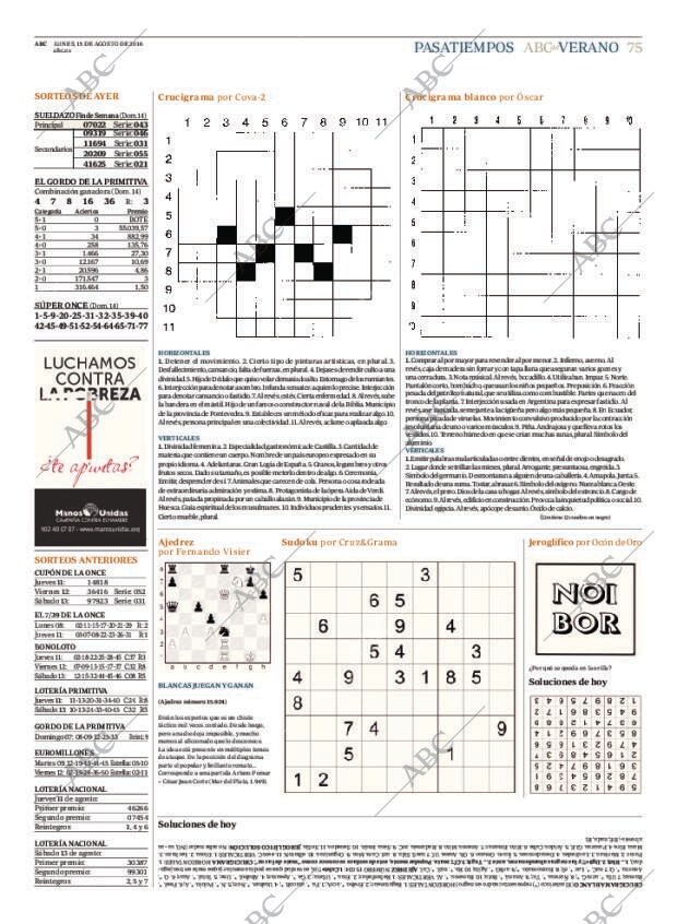 ABC MADRID 15-08-2016 página 75