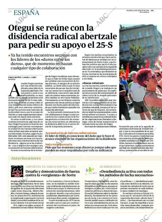 ABC MADRID 16-08-2016 página 14
