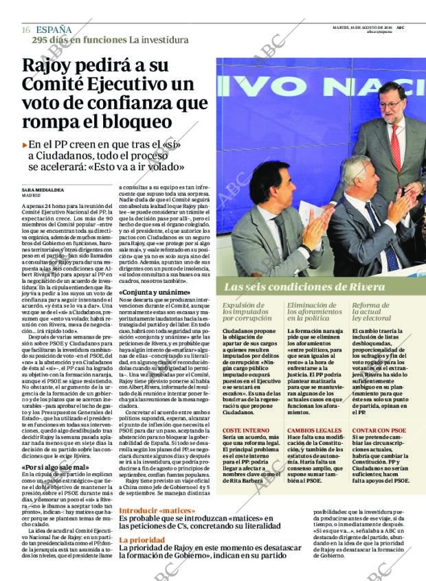 ABC MADRID 16-08-2016 página 16