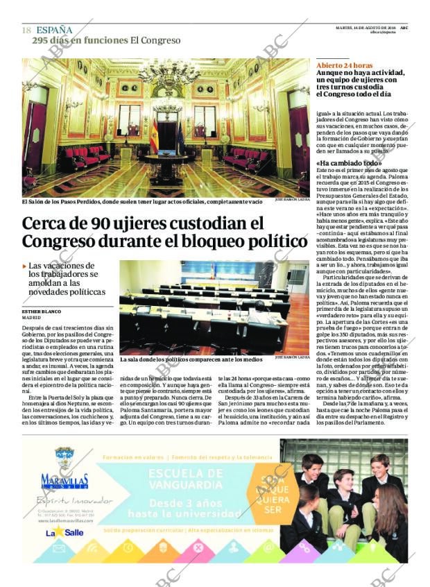 ABC MADRID 16-08-2016 página 18