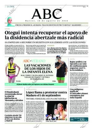 ABC MADRID 16-08-2016 página 2