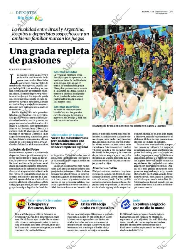 ABC MADRID 16-08-2016 página 44