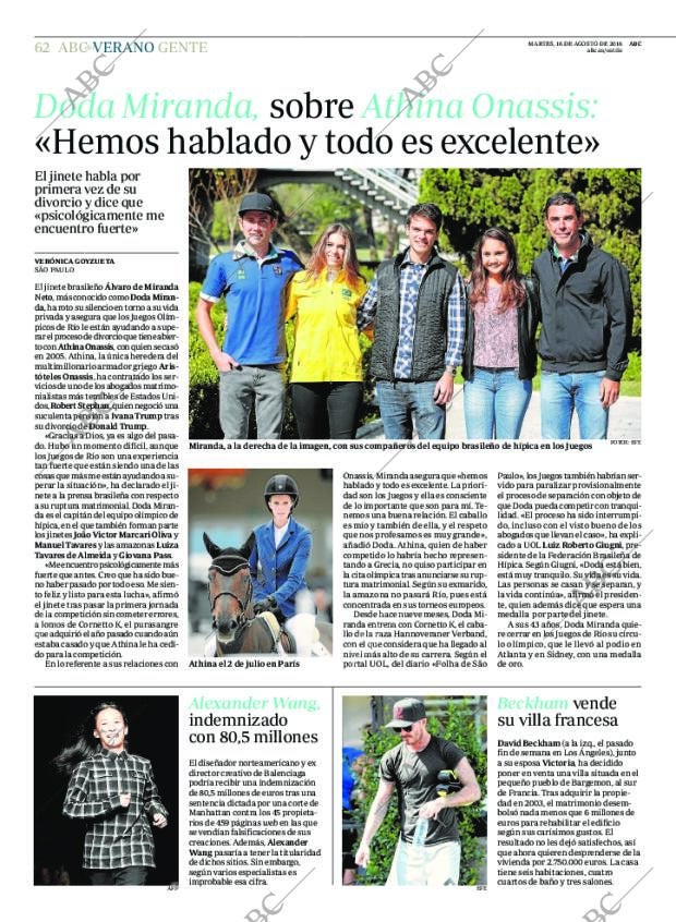 ABC MADRID 16-08-2016 página 62