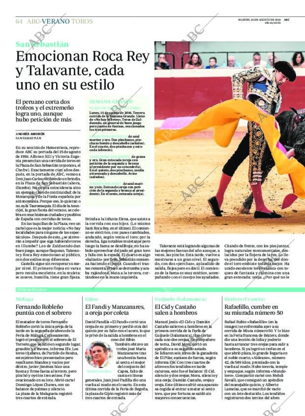 ABC MADRID 16-08-2016 página 64