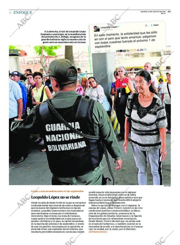 ABC MADRID 16-08-2016 página 8