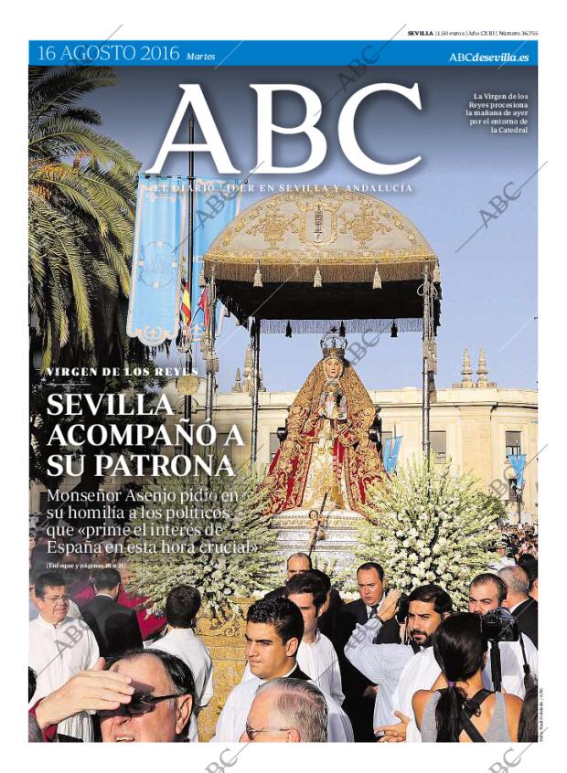 ABC SEVILLA 16-08-2016 página 1