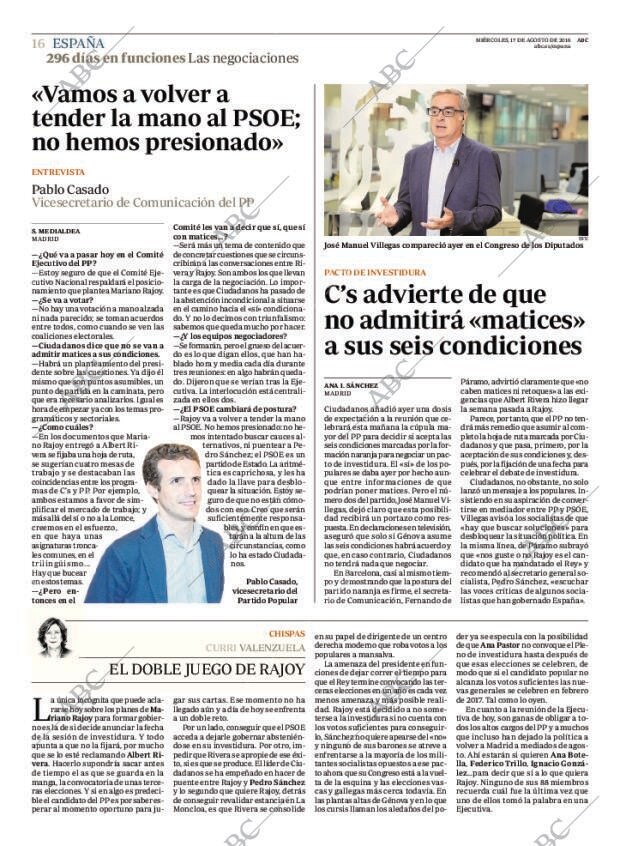 ABC MADRID 17-08-2016 página 16