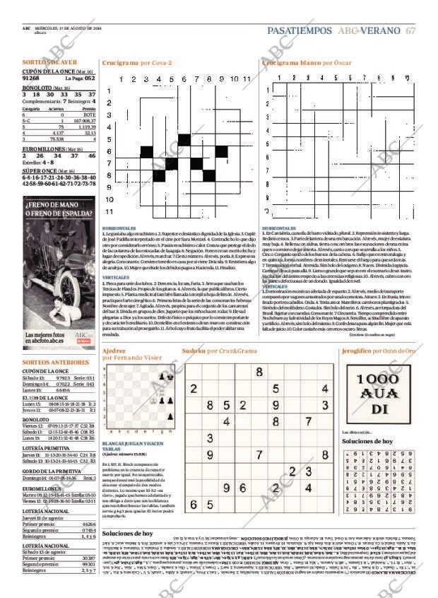 ABC MADRID 17-08-2016 página 67