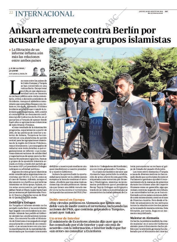 ABC MADRID 18-08-2016 página 22
