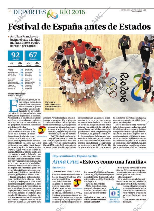 ABC MADRID 18-08-2016 página 36
