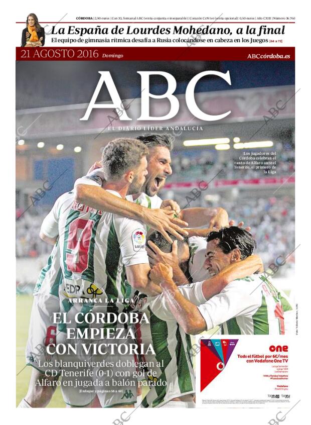 ABC CORDOBA 21-08-2016 página 1