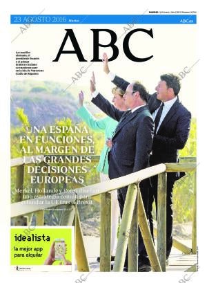 ABC MADRID 23-08-2016 página 1