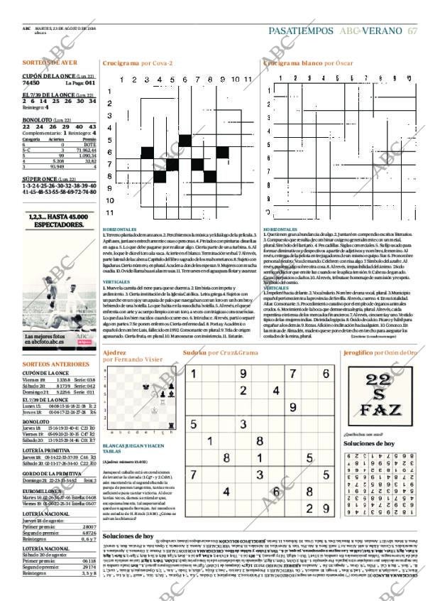 ABC MADRID 23-08-2016 página 67