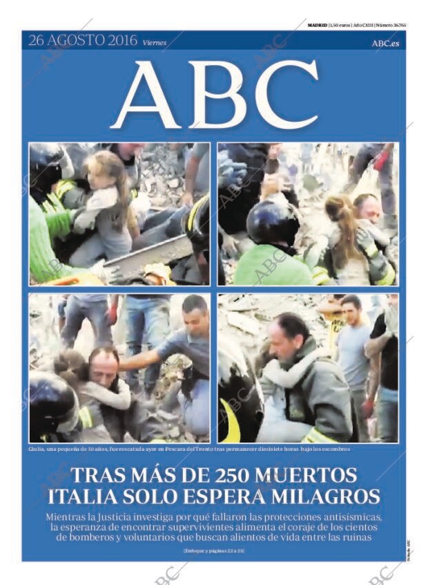 ABC MADRID 26-08-2016 página 1