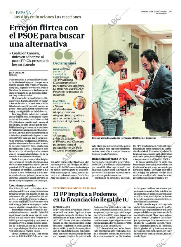 ABC MADRID 30-08-2016 página 20