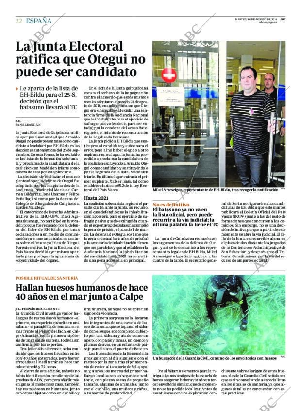 ABC MADRID 30-08-2016 página 22