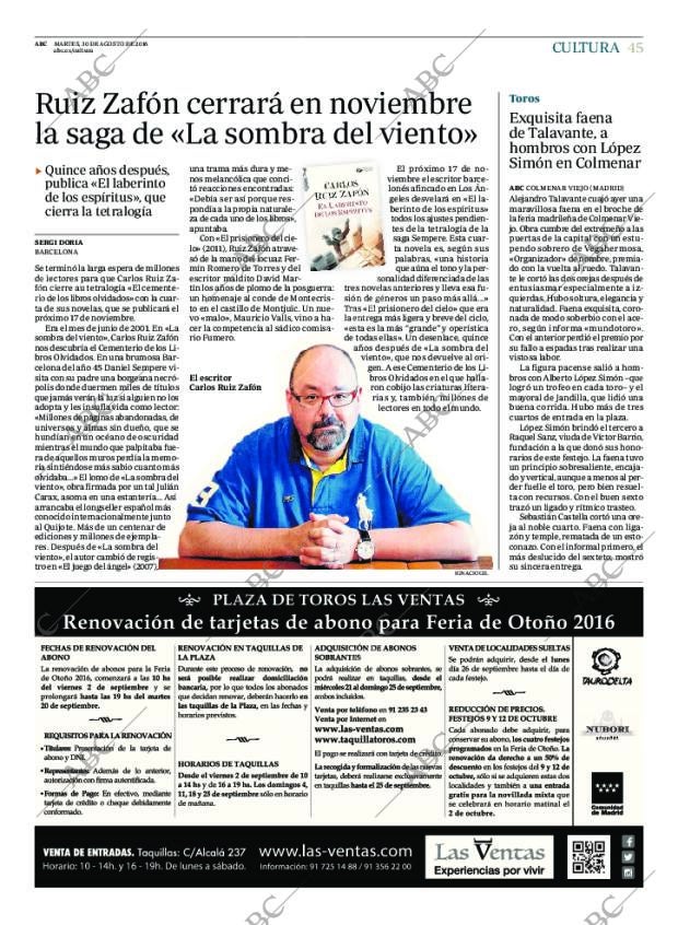 ABC MADRID 30-08-2016 página 45