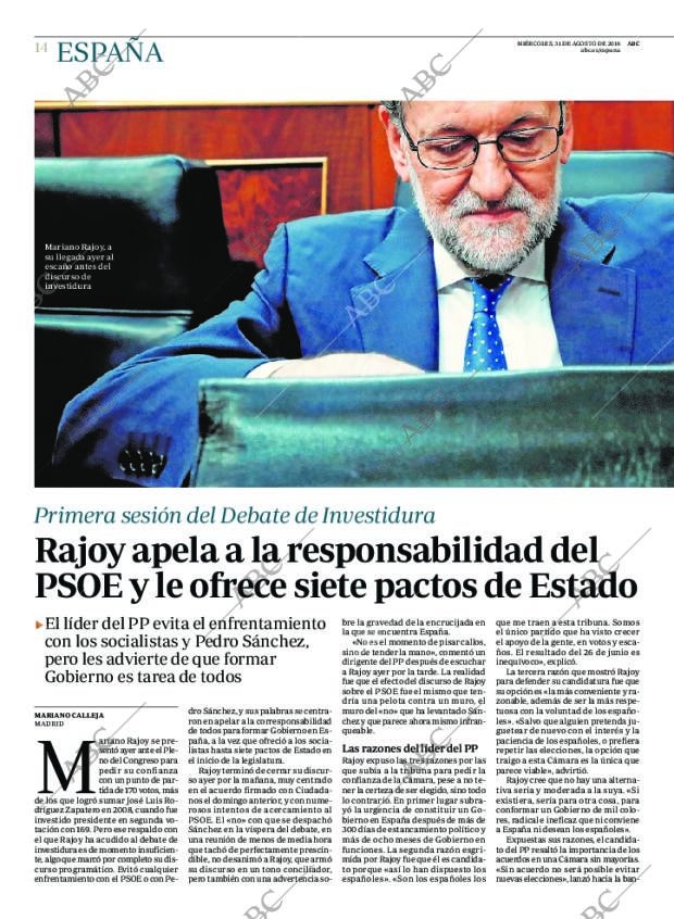 ABC MADRID 31-08-2016 página 14