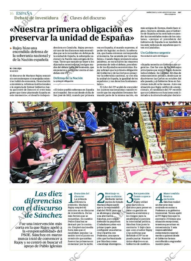 ABC MADRID 31-08-2016 página 16