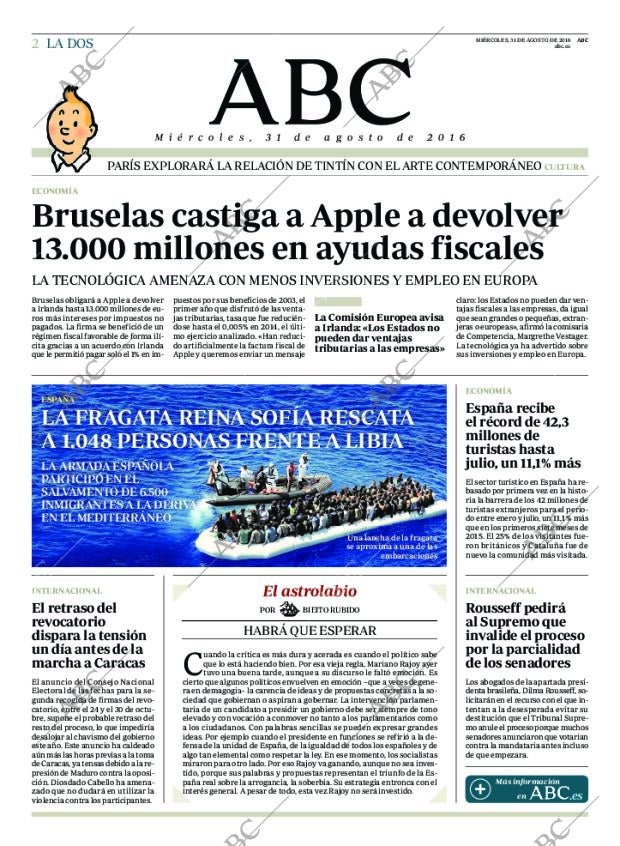 ABC MADRID 31-08-2016 página 2