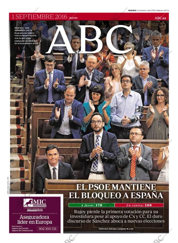 ABC MADRID 01-09-2016 página 1
