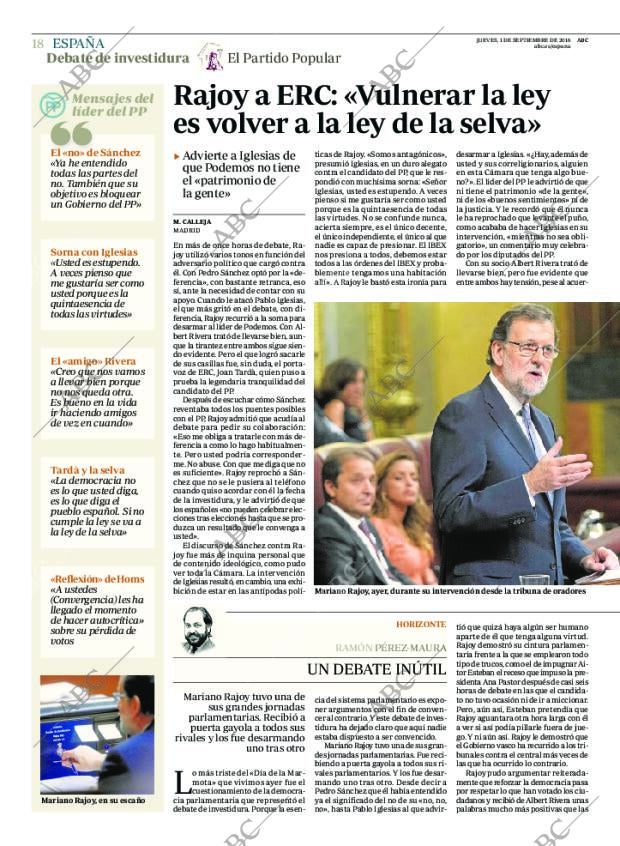 ABC MADRID 01-09-2016 página 18