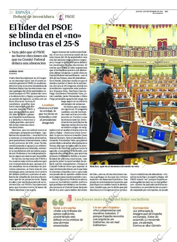 ABC MADRID 01-09-2016 página 20