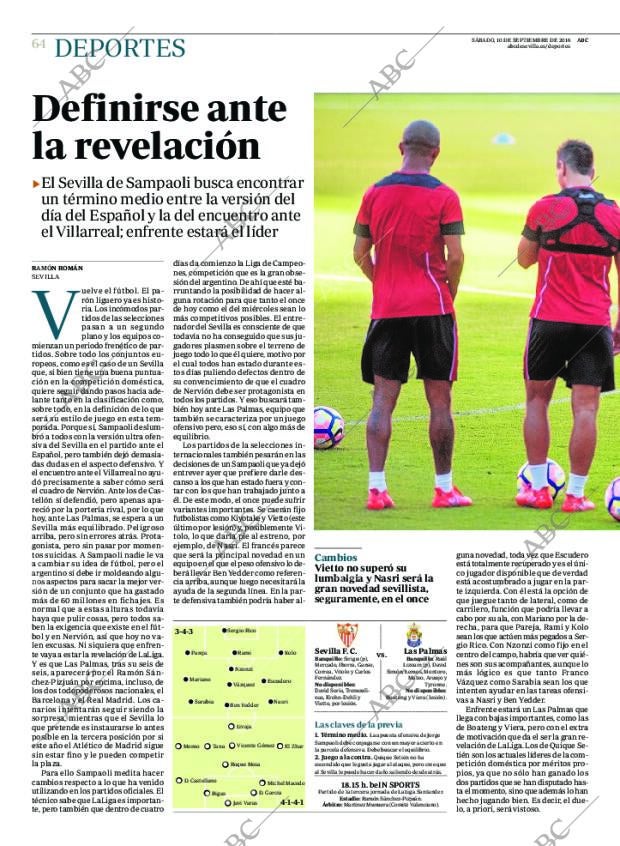 ABC SEVILLA 10-09-2016 página 64