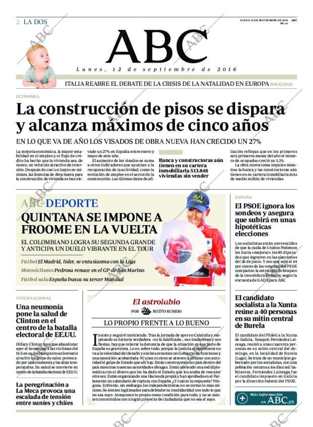 ABC MADRID 12-09-2016 página 2