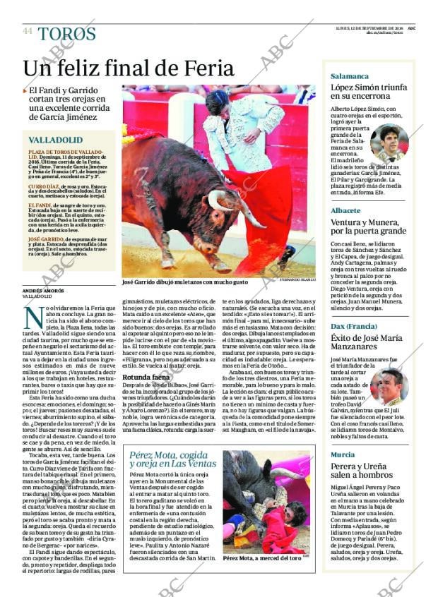 ABC MADRID 12-09-2016 página 44
