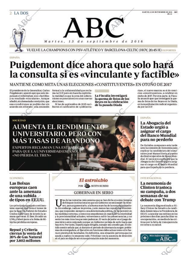 ABC MADRID 13-09-2016 página 2