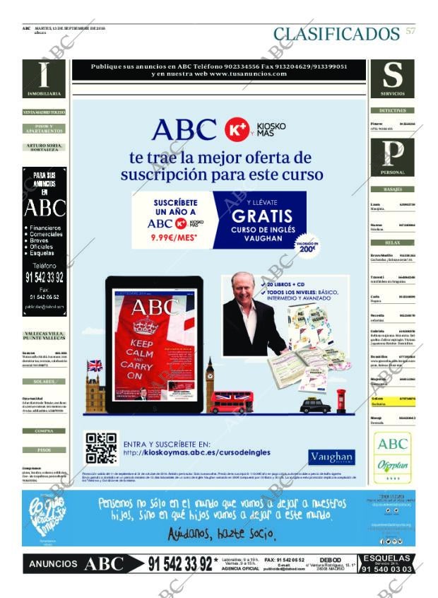 ABC MADRID 13-09-2016 página 57