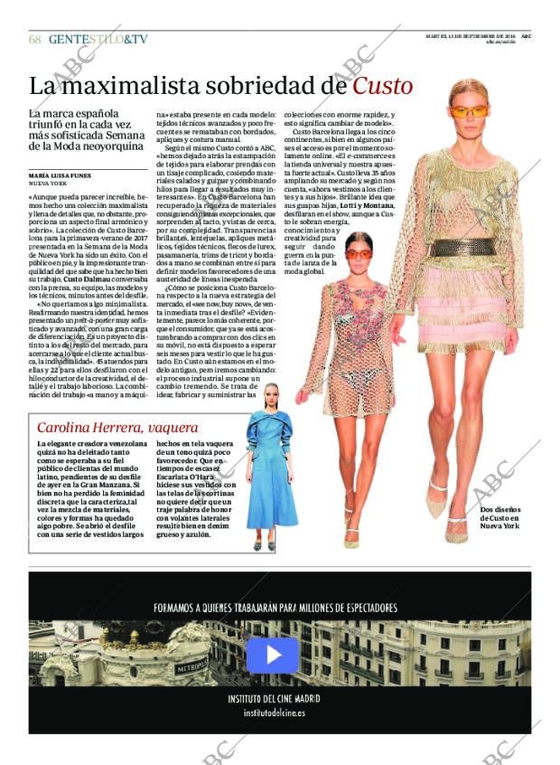 ABC MADRID 13-09-2016 página 68