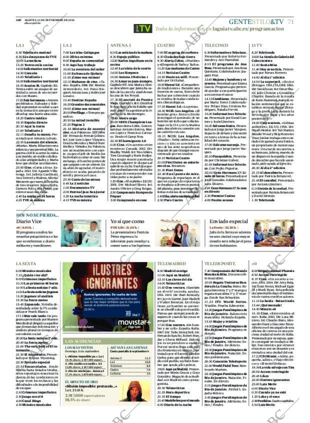 ABC MADRID 13-09-2016 página 71