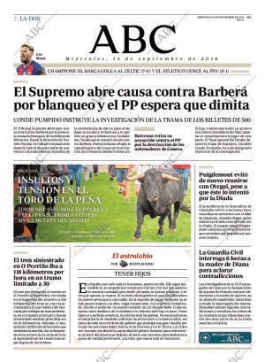 ABC MADRID 14-09-2016 página 2