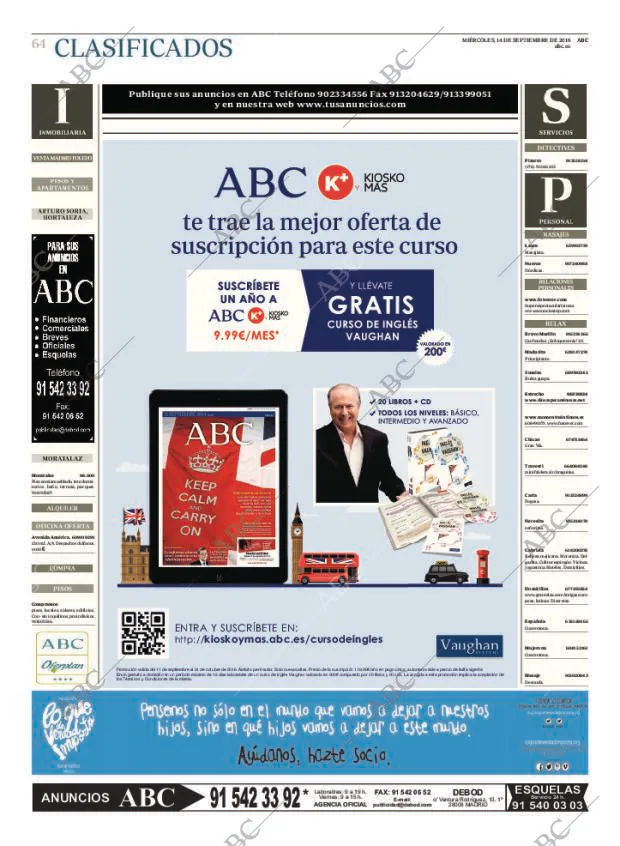 ABC MADRID 14-09-2016 página 64