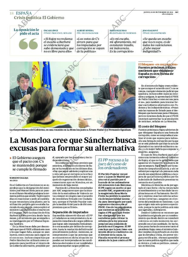 ABC MADRID 15-09-2016 página 18