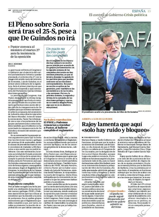 ABC MADRID 15-09-2016 página 19