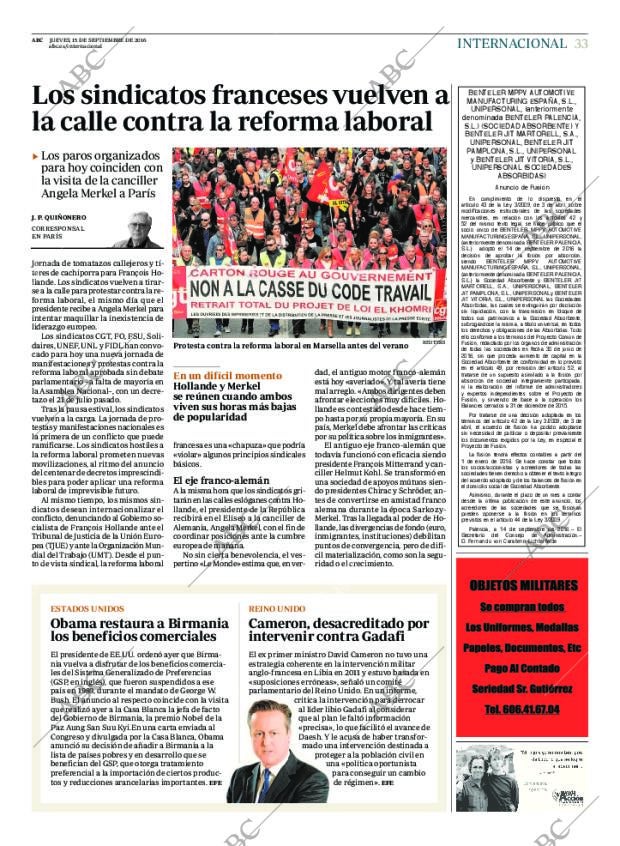 ABC MADRID 15-09-2016 página 33