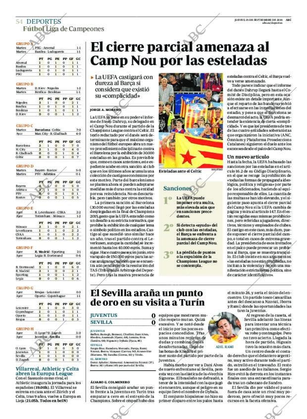 ABC MADRID 15-09-2016 página 54