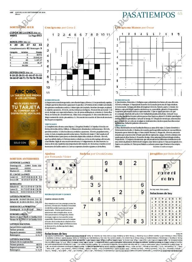 ABC MADRID 15-09-2016 página 65