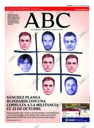 ABC CORDOBA 23-09-2016 página 1