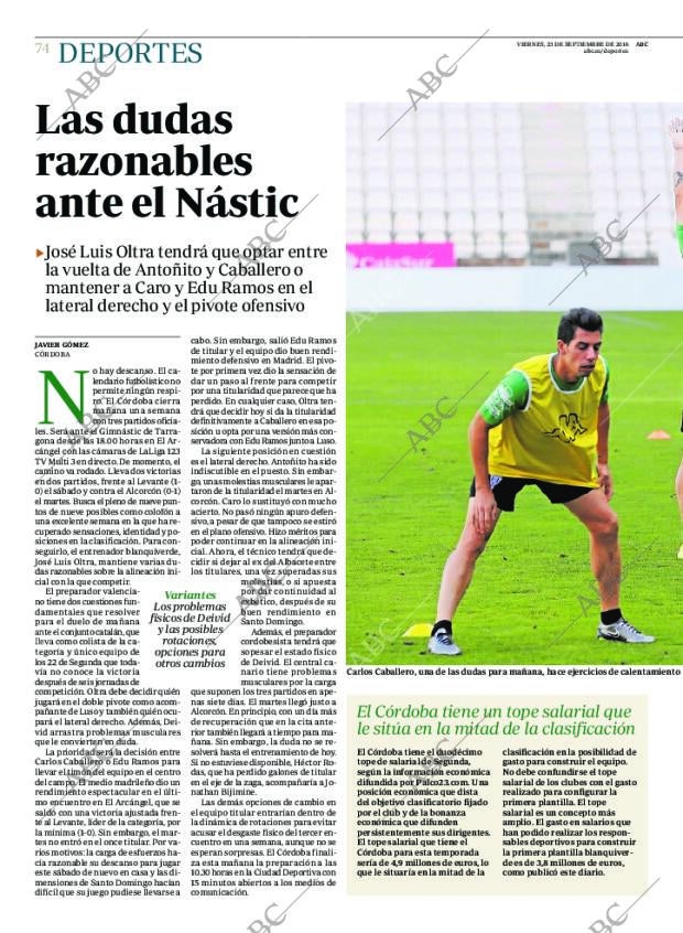 ABC CORDOBA 23-09-2016 página 74