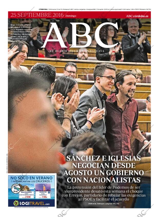 ABC CORDOBA 25-09-2016 página 1