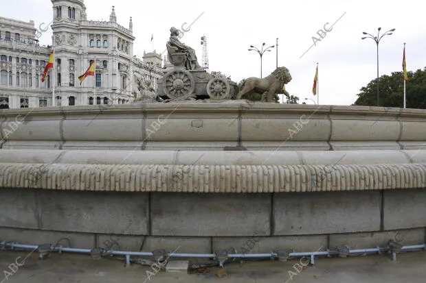 La fuente de Cibeles después de la rehabilitación