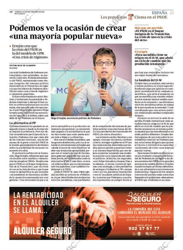 ABC MADRID 30-09-2016 página 23