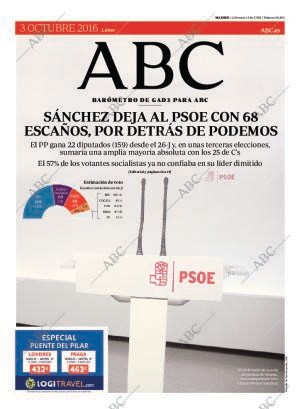 ABC MADRID 03-10-2016 página 1