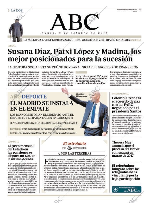 ABC MADRID 03-10-2016 página 2