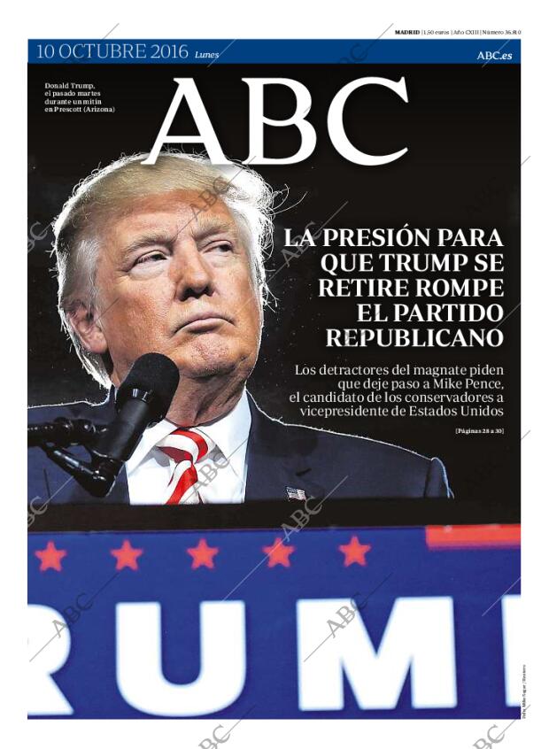 ABC MADRID 10-10-2016 página 1
